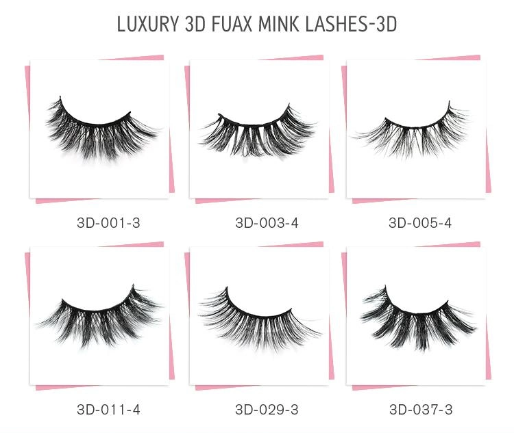 Wholesale 3D Strip Faux Mink Eye Lashes Vendors 25mm Faux Mink Lashes and Private Label Vegan Faux Mink Eyelashes 752c