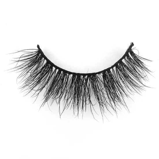 Pestaña de tira completa Mink Silk y Faux Mink Eyelash 3D Custom Eyelash Packaging 25mm 3D Mink Eyelash con caja magnética