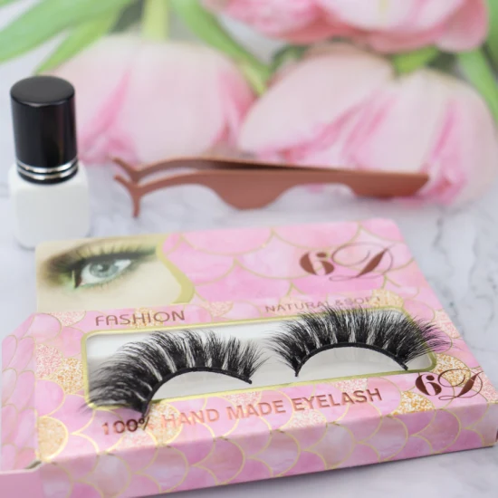 Extensión de pestañas 3D al por mayor ODM OEM Faux Mink Eye Lash Natural Eye Lash con caja personalizada